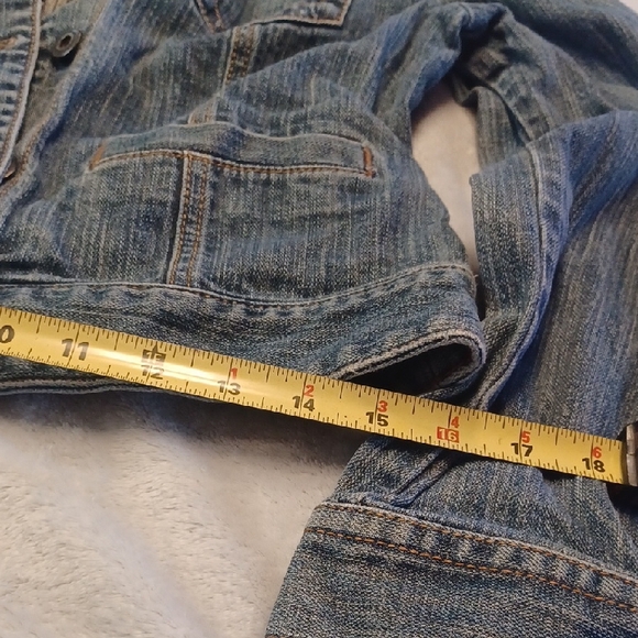 LOFT Women's Light Blue Jean Jacket - Picture 9 of 10